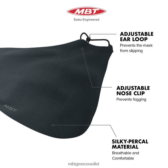 αξεσουάρ MBT τρισδιάστατη αθλητική μάσκα μαύρος για άνδρες και γυναίκες VZF0HN250