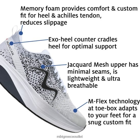 παπούτσια για τρέξιμο MBT huracan-3000 λευκό/γκρι άνδρες VZF0HN33